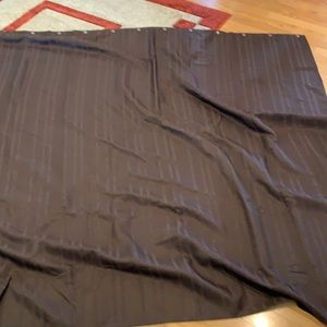 Brown shower curtain